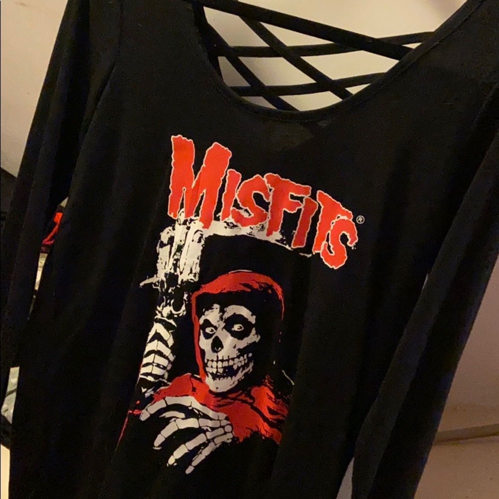 Misfits Open Back Strapped Shirt